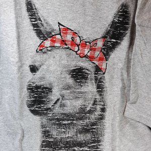Llama Bandanna Shirt Graphic T Shirt NEW Size L